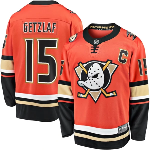 Herren Anaheim Ducks Eishockey Trikot Ryan Getzlaf #15 2019-20 Orange Authentic